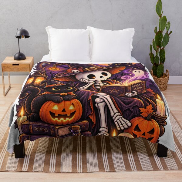 Item preview, Skeleton Witch & Magic Book designed and sold by TeikunShop.
