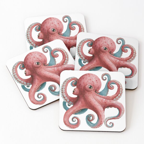 Item preview, Pulpo rosado designed and sold by regiaart.