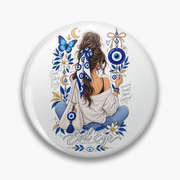 Item preview, EVIL EYE LIGHT BLUE expand your worldview, and encourage self-acceptance designed and sold by syamkumar s.