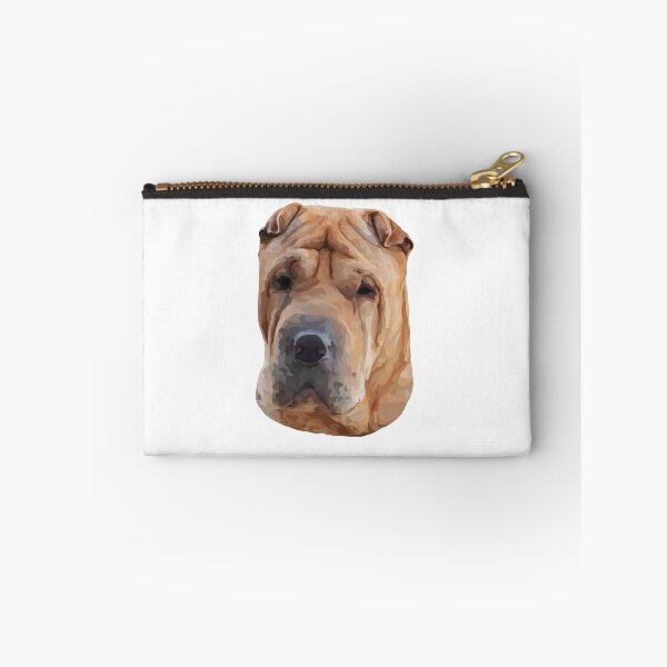 Item preview, Chinese Shar‑Pei Geometric Design – Headshot Illustration, Transparent Background designed and sold by Wheel and Woof.