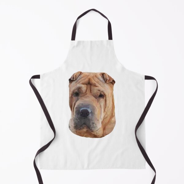 Item preview, Chinese Shar‑Pei Geometric Design – Headshot Illustration, Transparent Background designed and sold by Wheel and Woof.