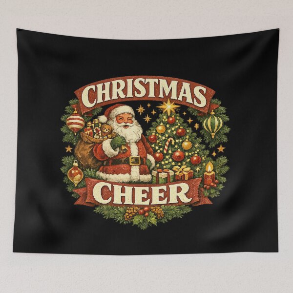 Item preview, Christmas Cheer Vintage Santa Christmas Holiday Gift designed and sold by LiviuGligoros.