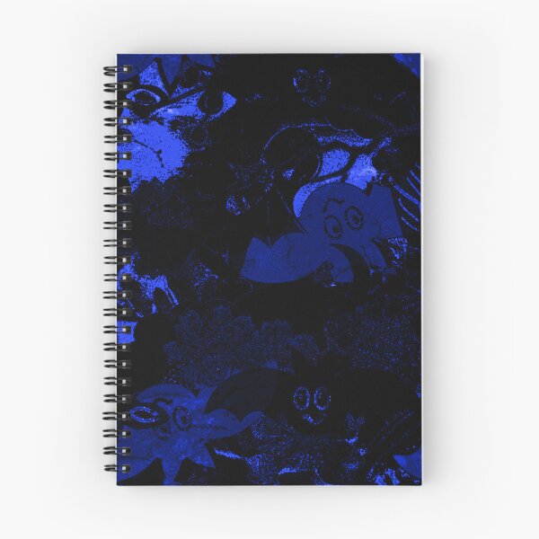 Item preview, Blue Bats Gothic Pattern — Dark Cottagecore Halloween Art designed and sold by BatNature.
