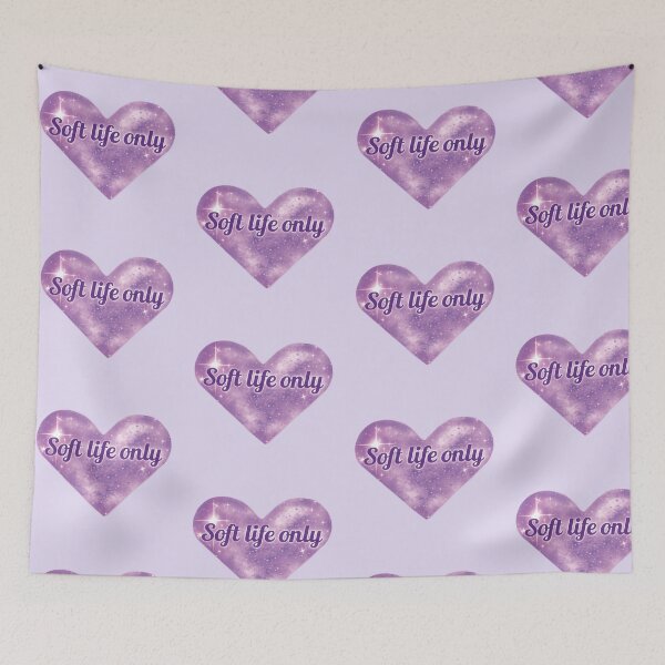 Item preview, Soft Life Only Lavender Heart designed and sold by MoodLineDesign.
