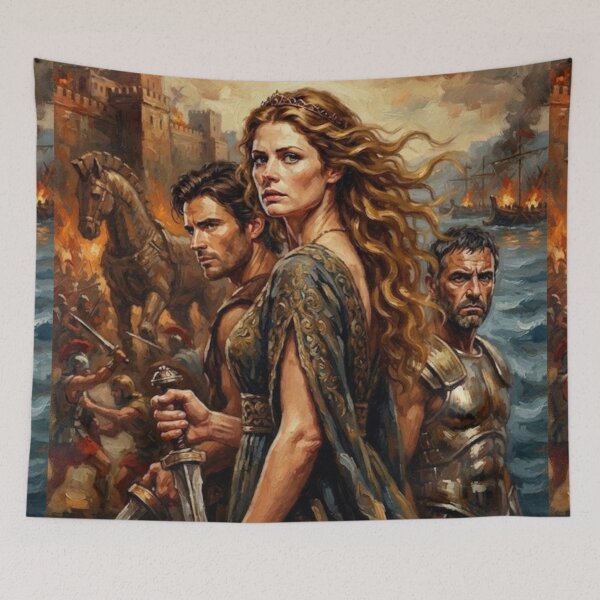 Item preview, Helen Of Troy Historical Epic Fine Art Tribute designed and sold by Art's Diner.