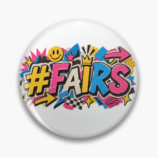 Item preview, Fair Slang Colorful Paper Cutout Typography designed and sold by Promoffy.