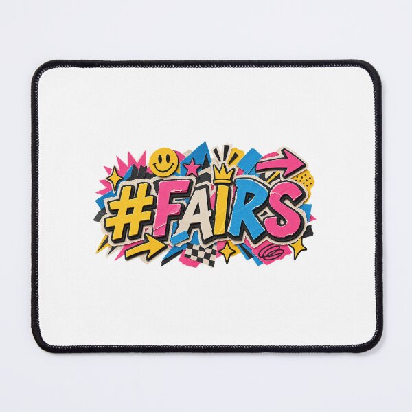 Item preview, Fair Slang Colorful Paper Cutout Typography designed and sold by Promoffy.