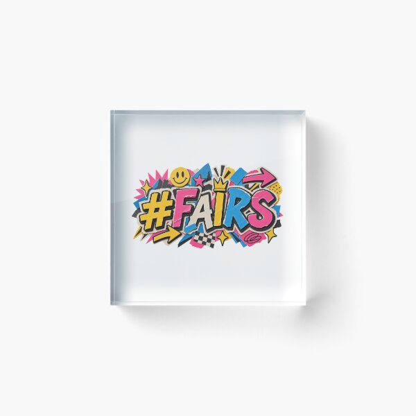 Item preview, Fair Slang Colorful Paper Cutout Typography designed and sold by Promoffy.