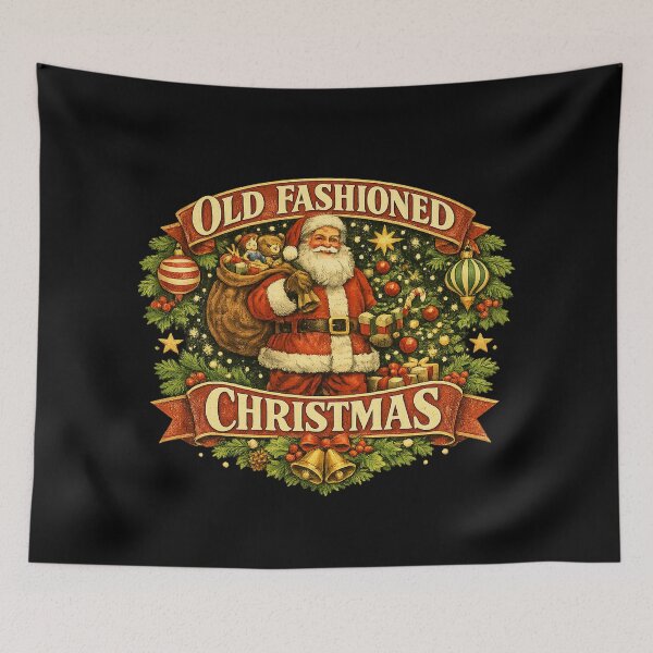 Item preview, Vintage Old Fashioned Christmas Classic Holiday Design designed and sold by LiviuGligoros.