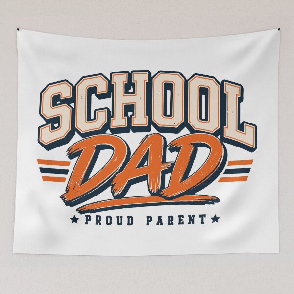 Item preview, School Dad Proud Parent | Retro Varsity Back to School Design designed and sold by Sunday.Supply.