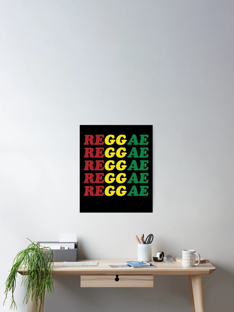 Thumbnail 2 of 3, Poster, Reggae Reggae Reggae designed and sold by RastaColors.