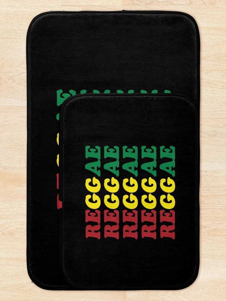 Thumbnail 5 of 6, Bath Mat, Reggae Reggae Reggae designed and sold by RastaColors.