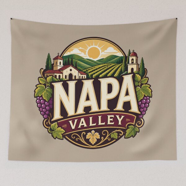 Item preview, Napa Valley, California USA designed and sold by Myra365Art.