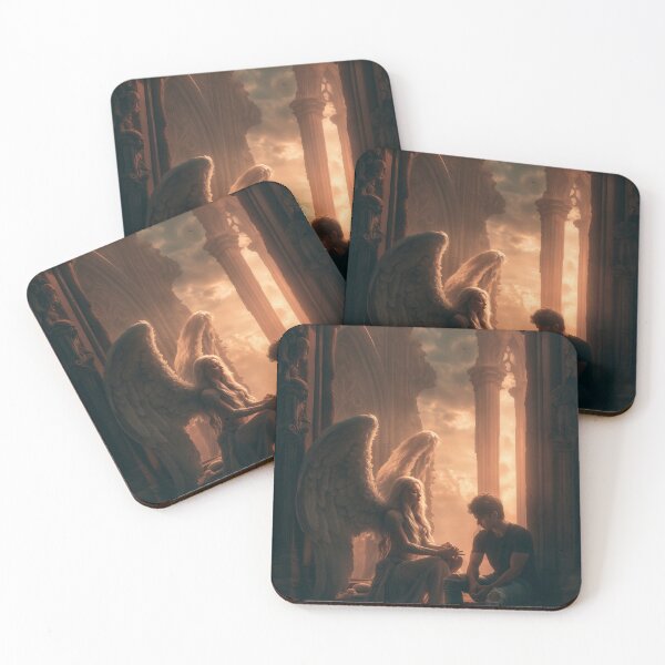 Item preview, The Angel Who Stayed Until Sunset designed and sold by oanaunciuleanu.