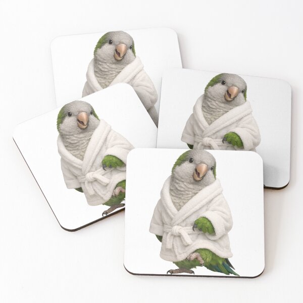 Item preview, Comfy Bathrobe Quaker Parrot designed and sold by Sillytoe.