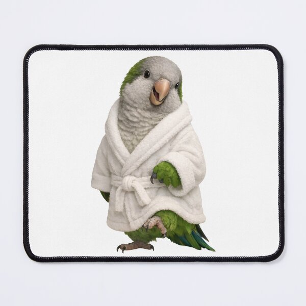 Item preview, Comfy Bathrobe Quaker Parrot designed and sold by Sillytoe.