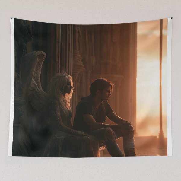 Item preview, The Angel Who Stayed Until Sunset designed and sold by oanaunciuleanu.