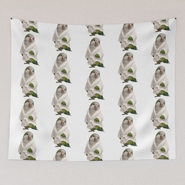 Item preview, Comfy Bathrobe Quaker Parrot designed and sold by Sillytoe.