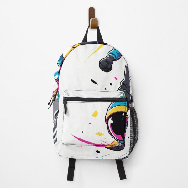 Item preview, A colorful astronaut races through colors in a comic style. designed and sold by Mianku | Für das Leben.