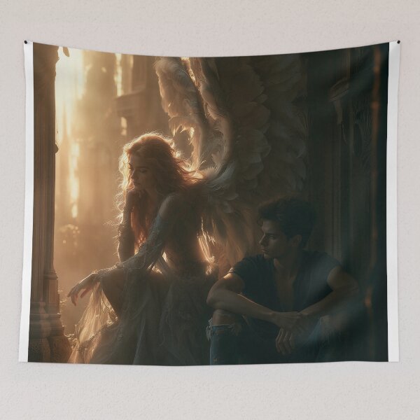 Item preview, The Angel Who Stayed Until Sunset designed and sold by oanaunciuleanu.