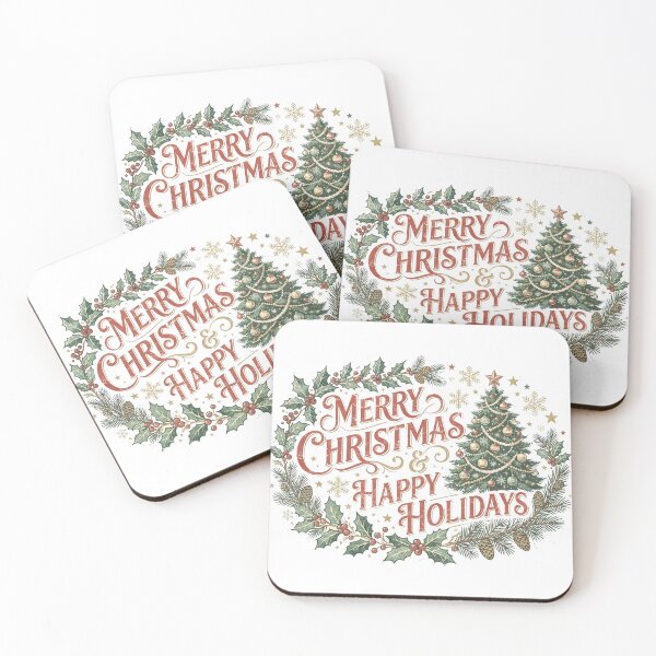 Item preview, Merry Christmas Happy Holidays Vintage Christmas Gift designed and sold by LiviuGligoros.