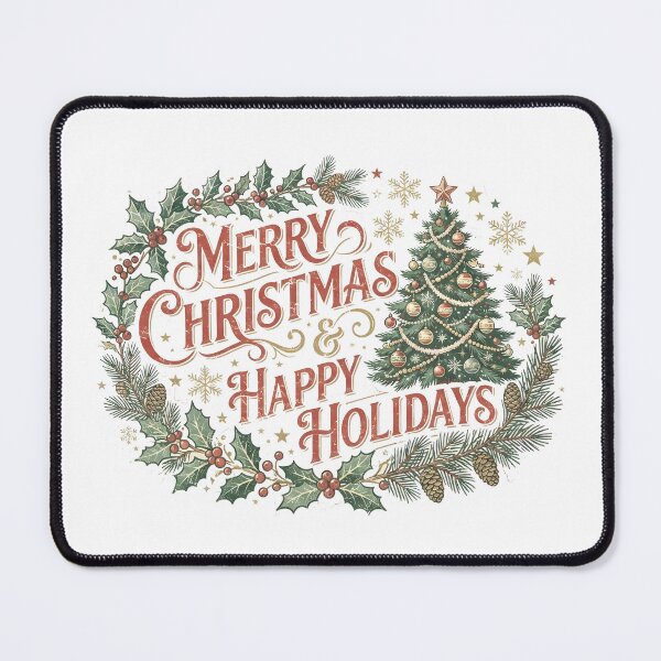 Item preview, Merry Christmas Happy Holidays Vintage Christmas Gift designed and sold by LiviuGligoros.
