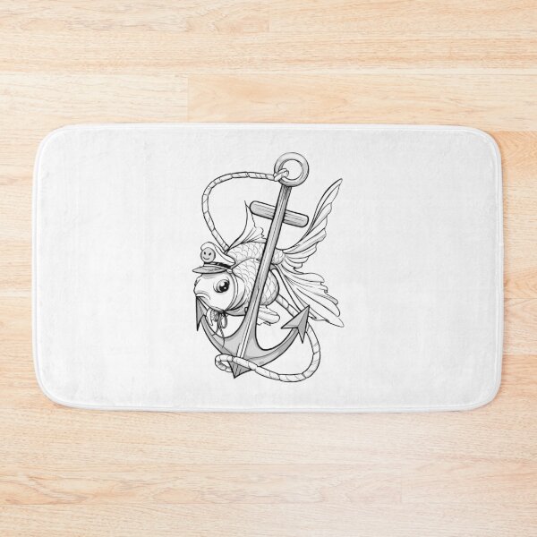 Item preview, Cap’n Cantankerous The Grumpy Fish designed and sold by amidst-no-whale.