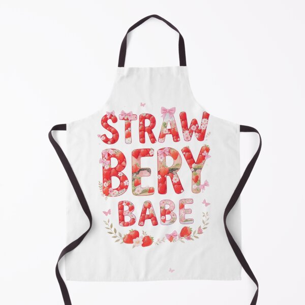 Item preview, Strawberry Babe Conquete Pink Bows Floral fruit Typography designed and sold by LC&LCPlatform.