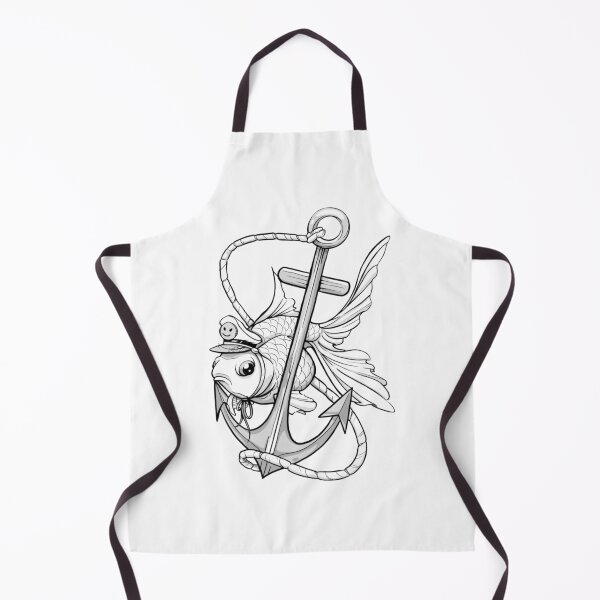 Item preview, Cap’n Cantankerous The Grumpy Fish designed and sold by amidst-no-whale.