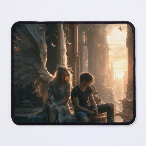 Item preview, The Angel Who Stayed Until Sunset designed and sold by oanaunciuleanu.