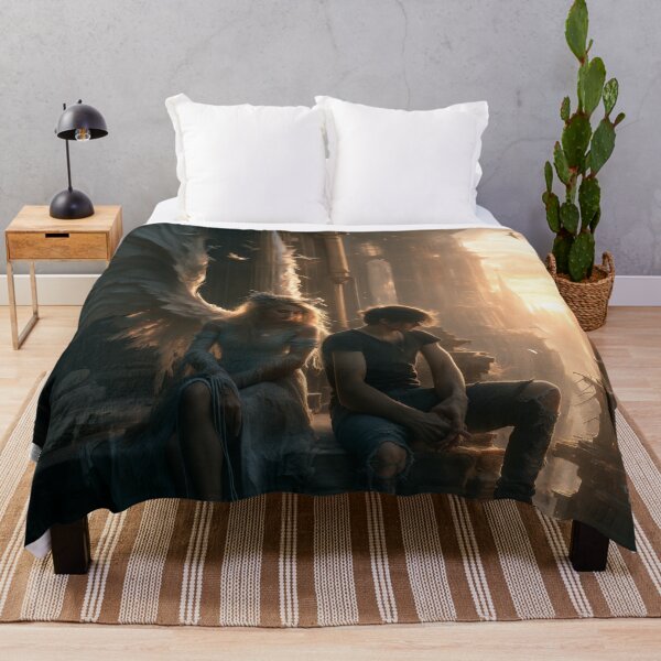 Item preview, The Angel Who Stayed Until Sunset designed and sold by oanaunciuleanu.