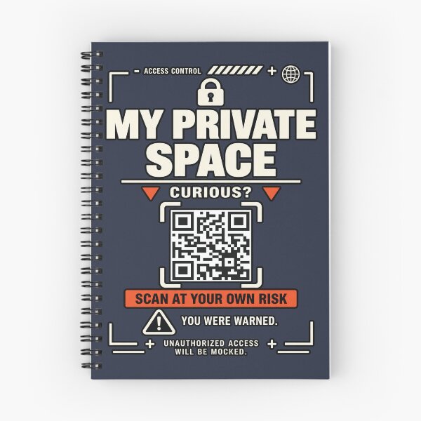 Item preview, My Private Space QR Code Design designed and sold by Okaza_.
