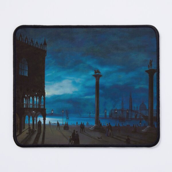 Item preview, Venice, night view featuring the Piazzetta San Marco and the Molo, with a view of the island of San Giorgio by Ippolito Caffi, designed and sold by Jéanpaul Ferro.