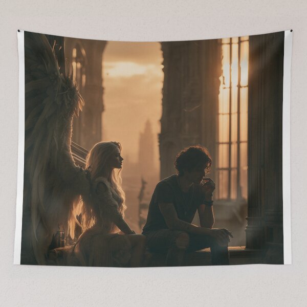 Item preview, The Angel Who Stayed Until Sunset designed and sold by oanaunciuleanu.