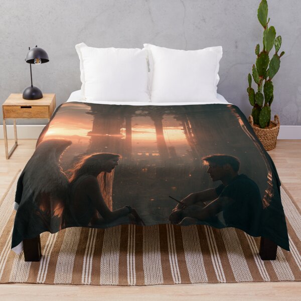 Item preview, The Angel Who Stayed Until Sunset designed and sold by oanaunciuleanu.