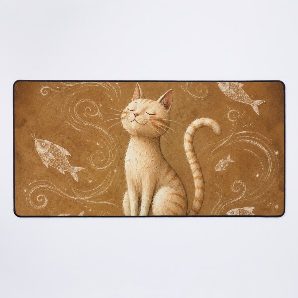 Item preview, Whimsical Cat Journey with Books designed and sold by Rohan132.