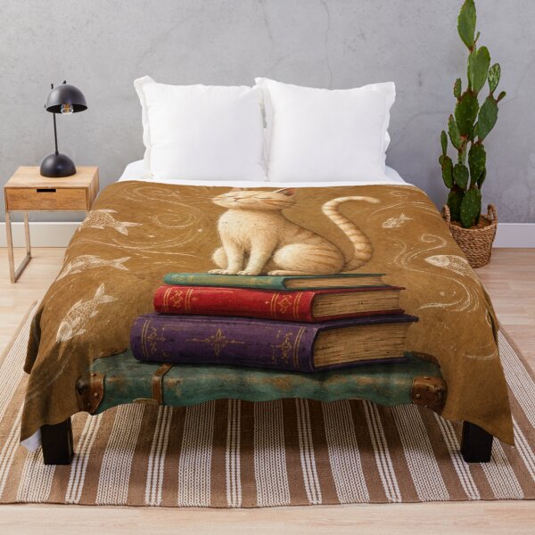 Item preview, Whimsical Cat Journey with Books designed and sold by Pure Craft.