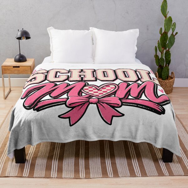 Item preview, School Mom | Retro Varsity Pink Bow Proud Mom Design designed and sold by Sunday.Supply.