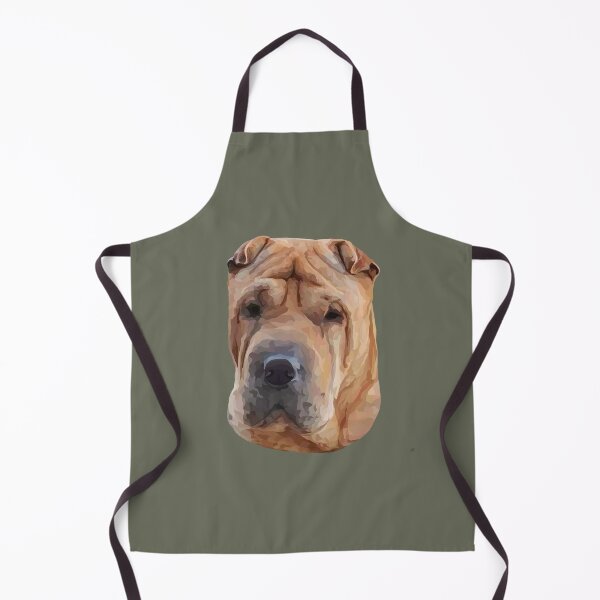 Item preview, Chinese Shar‑Pei Geometric Design – Headshot Illustration designed and sold by Wheel and Woof.