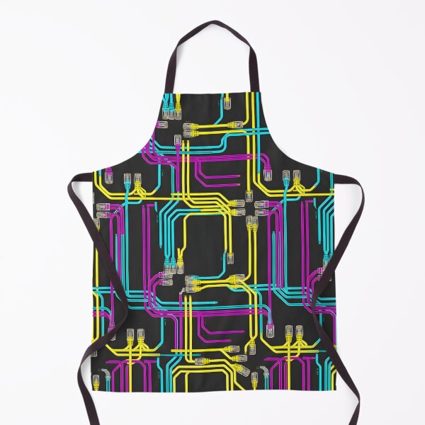 Item preview, Ethernet Patch Cable RJ45 Seamless Tech Pattern Desk Mat designed and sold by ThirdShiftLab.