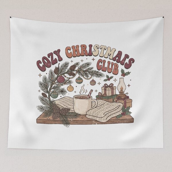 Item preview, Cozy Christmas Club Vintage Holiday Christmas Gift designed and sold by LiviuGligoros.