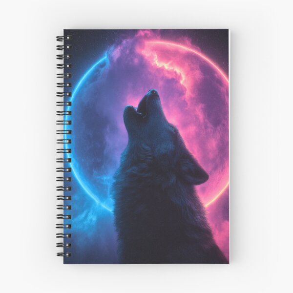 Item preview, Howling Wolf Cosmic Moon Art designed and sold by InkmotiveStudio.