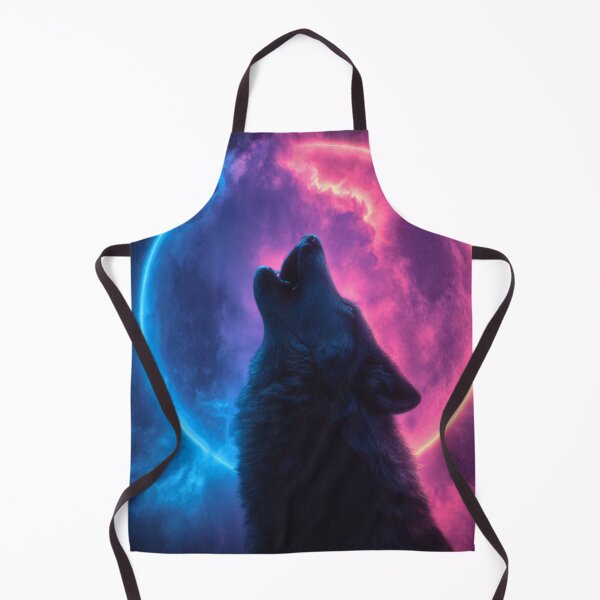 Item preview, Howling Wolf Cosmic Moon Art designed and sold by InkmotiveStudio.