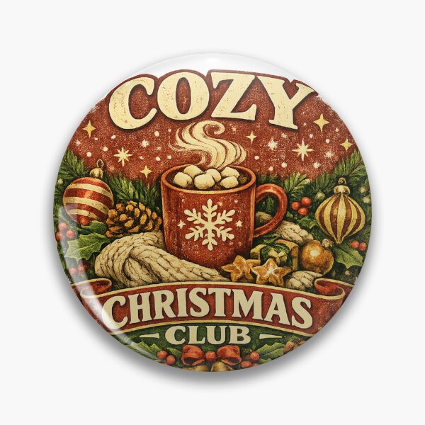 Item preview, Cozy Christmas Retro Holiday Club Christmas Design designed and sold by LiviuGligoros.