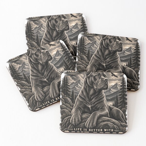 Item preview, Life Is Better With a Cane Corso – Vintage Dog Art designed and sold by InkweariaStudio.