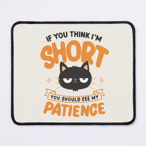 Item preview, Funny Cat Patience Illustration designed and sold by beboplab.