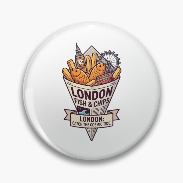 Item preview, London Fish and Chips Cosmic Tide Big Ben designed and sold by Amir Faysal.