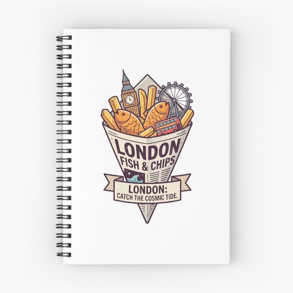 Item preview, London Fish and Chips Cosmic Tide Big Ben designed and sold by Amir Faysal.
