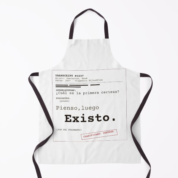 Item preview, I think, therefore I am. Descartes transcript (clear Spanish) designed and sold by Will-to-Power.