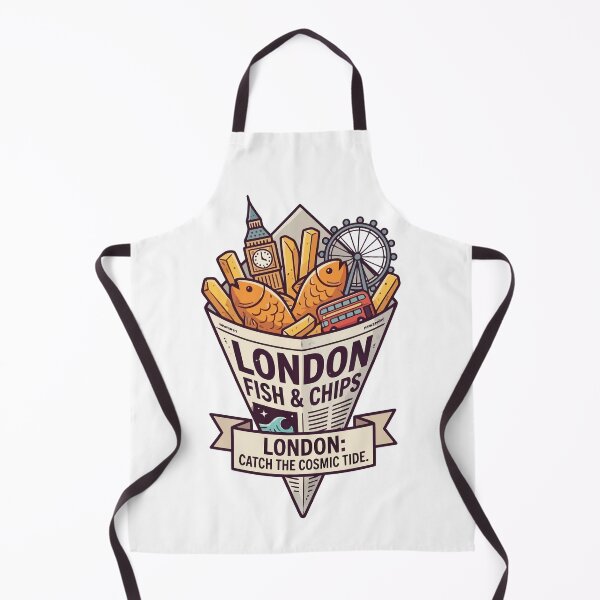 Item preview, London Fish and Chips Cosmic Tide Big Ben designed and sold by Amir Faysal.